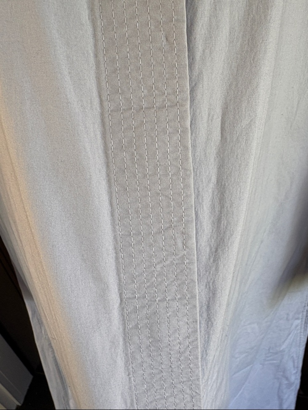 EUC COS Cotton button Front A-Line Dress Grey Size Medium - Picture 7 of 15